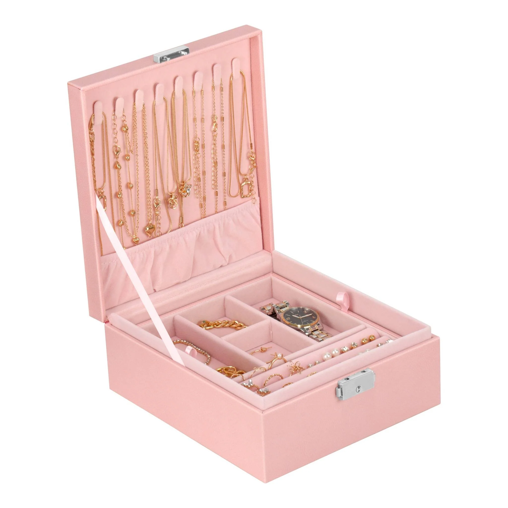 PU Leather 2 layer Jewelry Box - Image 6
