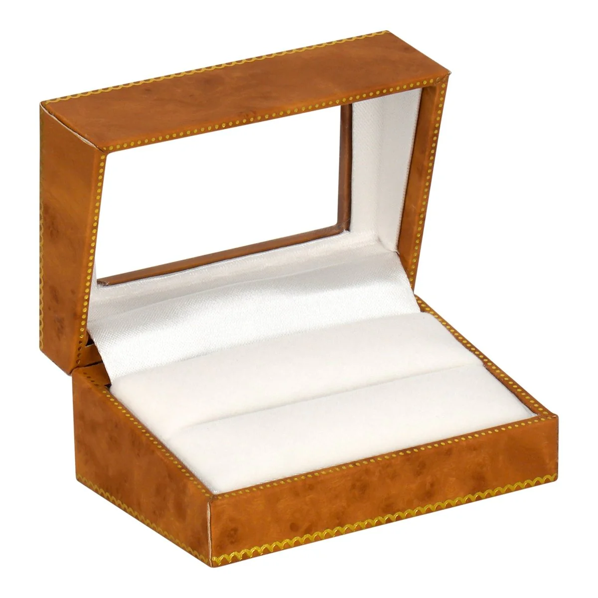 Window Leatherette Double Ring Box - Image 9