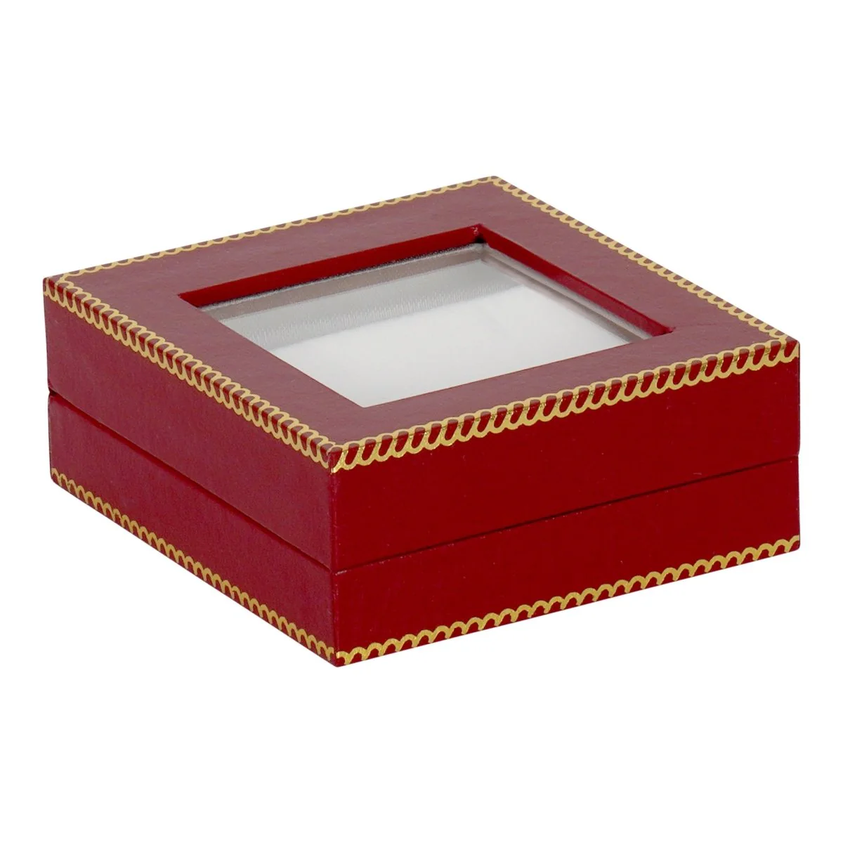 Window Leatherette Earring and Pendant Box - Image 3