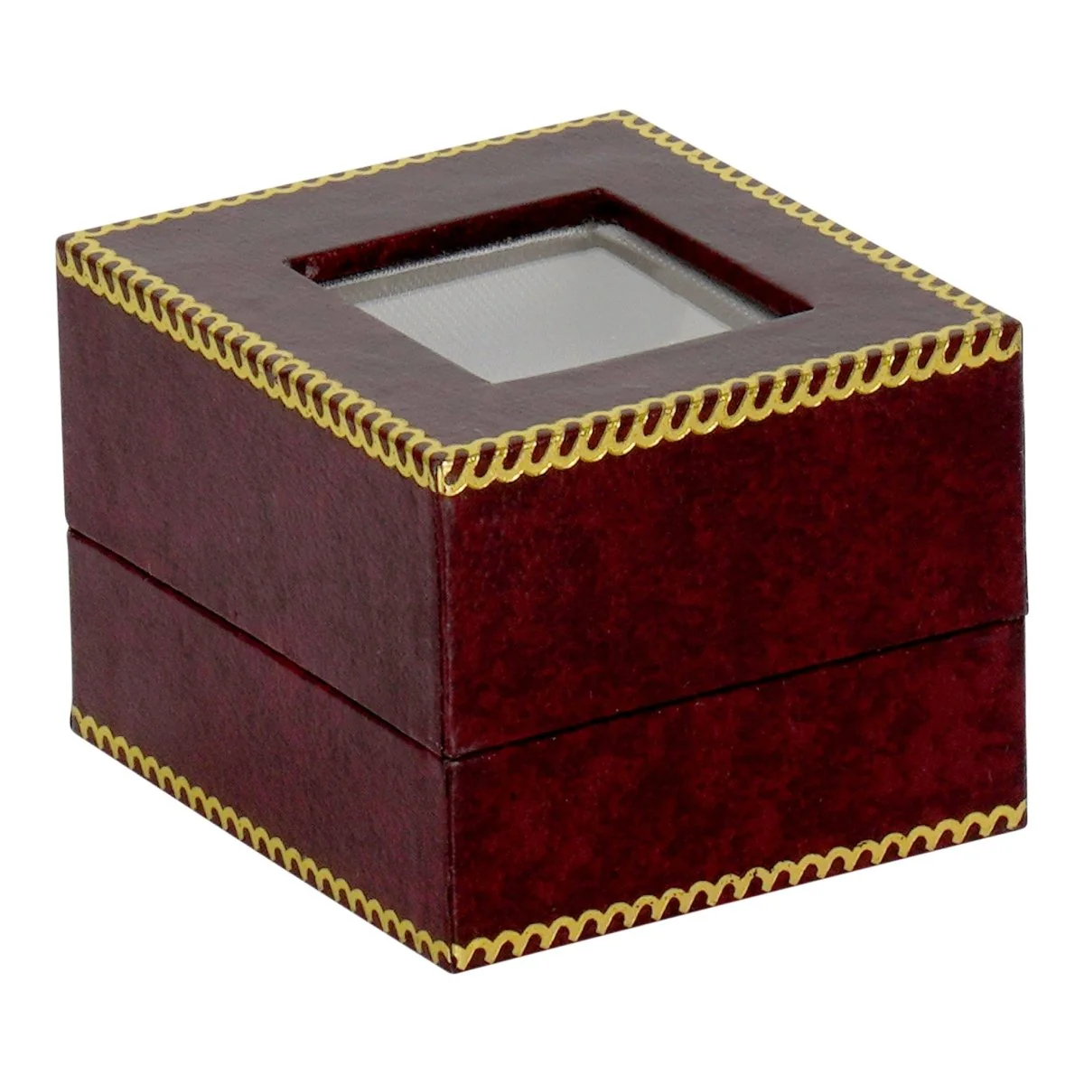 Window Leatherette Earring Box - Image 3