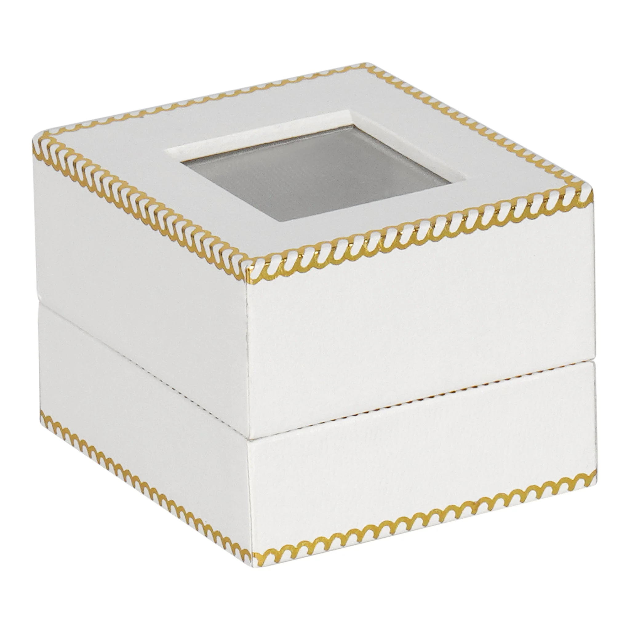 Window Leatherette Earring Box - Image 6