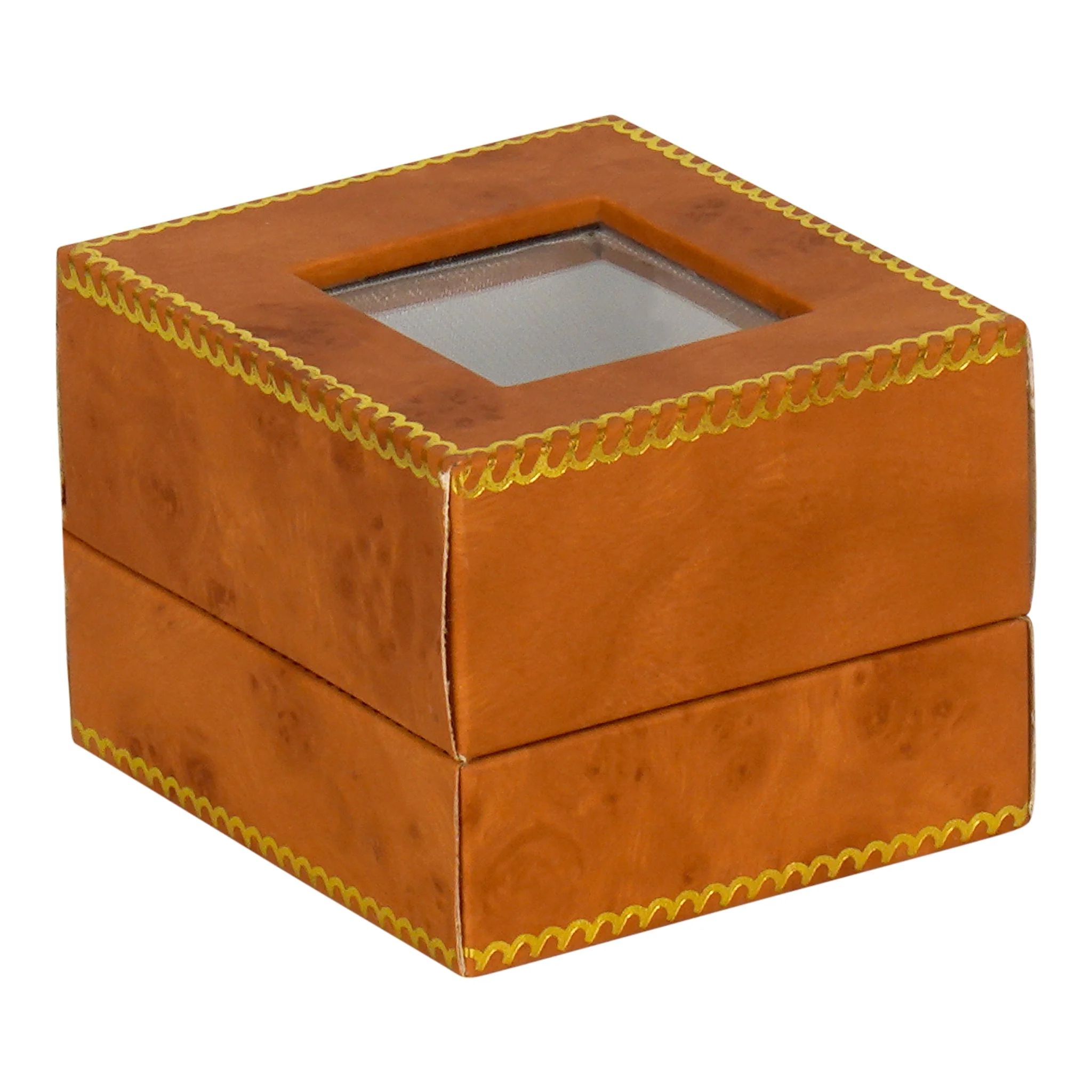 Window Leatherette Earring Box - Image 9
