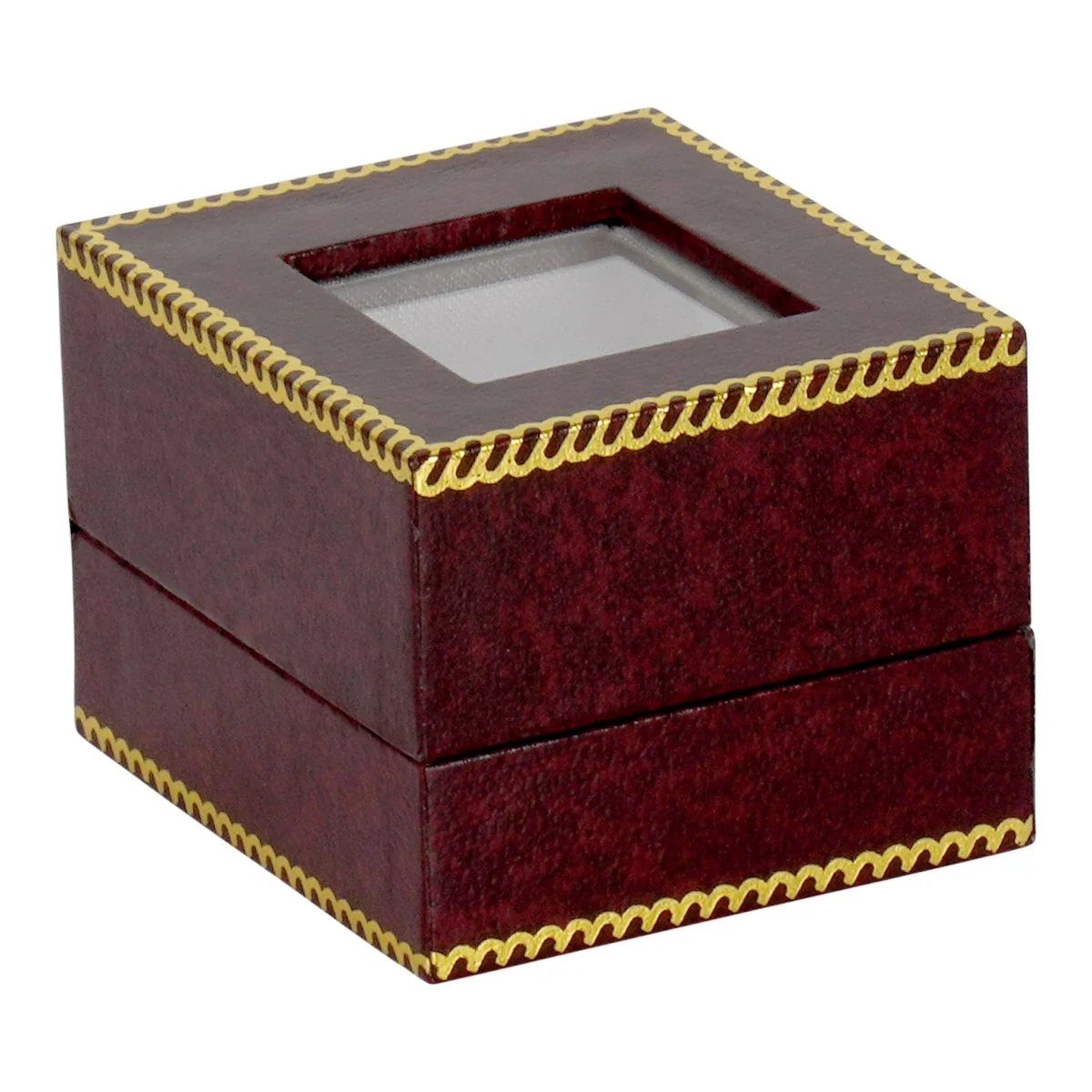 Window Leatherette Ring Box - Image 3