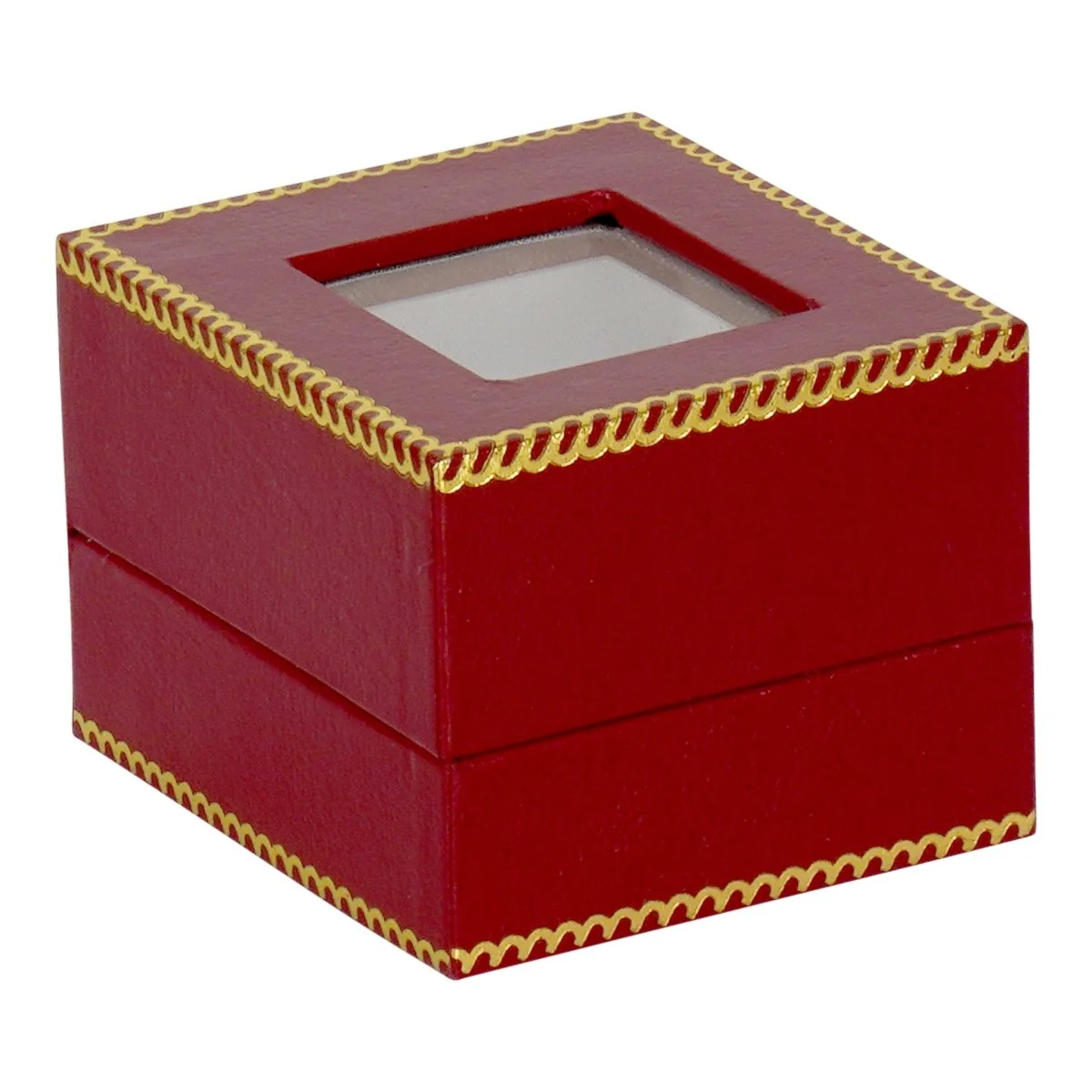 Window Leatherette Ring Box - Image 6